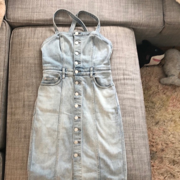 Free people button up denim dress - Picture 3 of 9